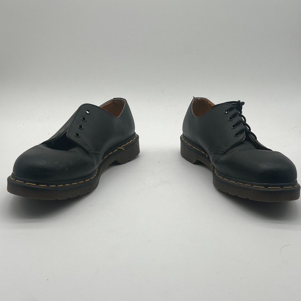 Vtg Dr Martens Made In England NP11D Black Leather 4 Eye Oxford Shoes Mens 13 UK